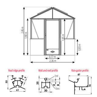 Luxia auf niedriger Mauer