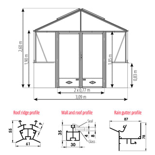 Luxia auf niedriger Mauer