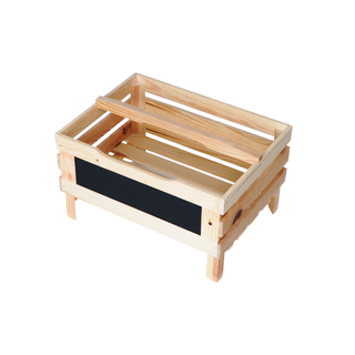 Krat met krijtbord