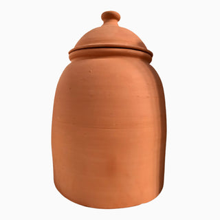 Bleekpot Terracotta + Deksel (53cm)