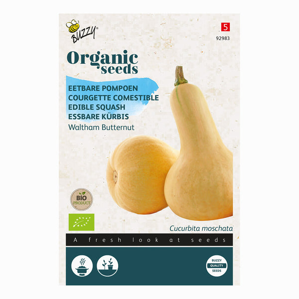 Buzzy Organic Eetbare Pompoen Waltham Butternut 92983